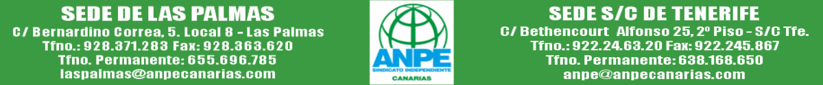ANPE CANARIAS Sindicato Independiente